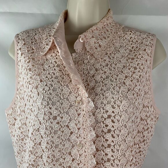 Sandra Rotay for San Andre crocheted lace blouse - Picture 2 of 6